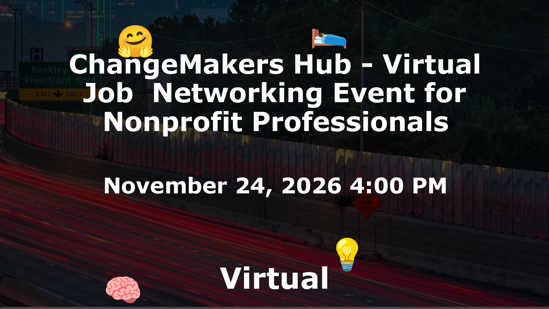 ChangeMakers Hub - Virtual Job  Networking Event for Nonprofit Professionals event image